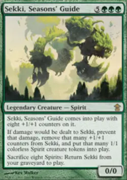 Sekki, Seasons' Guide - Foil Magic mtg Heavy Play, English Saviors x1 - Image 1