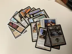 300+ Magic the Gathering Card LOT - 1994-2002, 1997 Black White Blue Decks - Image 3