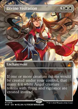 1x Divine Visitation - Anime Borderless Moderate Play MTG Magic - Kid Icarus - - Image 1