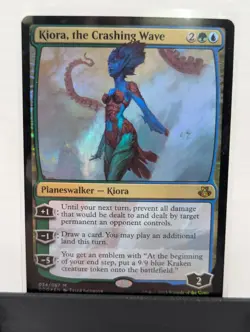 KIORA THE CRASHING WAVE NM Elspeth vs Kiora MTG - Mythic - Foil - Image 1