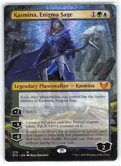 Kasmina, Enigma Sage *Borderless Mythic Rare* Magic MtG x1 Strixhaven - Image 1