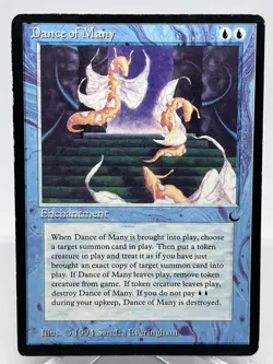 Magic the Gathering Dance of Many The Dark Regular Rare Blue Enchantment 1994 - Image 1
