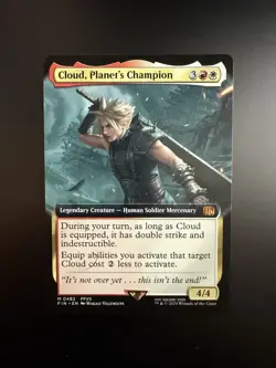 MTG Final Fantasy English Cloud, Planet's Champion Extended Art 0482 Non-Foil - Image 1