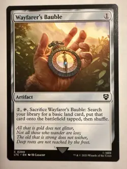 Wayfarer's Bauble #290 (NM) Lord of the Rings LTC Magic MTG - Image 1
