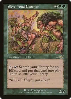Skyshroud Poacher Nemesis Rare NM Magic: The Gathering 119 Normal - Image 1
