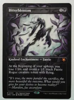 Bitterblossom *Borderless Mythic* Magic MtG x1 SPG ECL Special Guests - Image 1