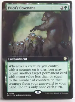 Puca's Covenant [New, Near Mint] Extended Art {Lorwyn Eclipsed} - Image 1