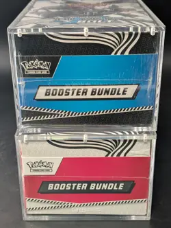 2x Pokemon Black Bolt White Flare Sealed Booster Bundle Display Case W/Acrylic - Image 5