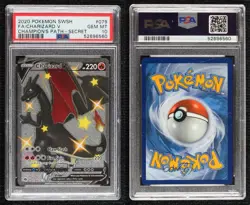 Secret - Charizard V Pokemon Sword & Shield Champion's Path PSA 10 GEM MT - Image 3