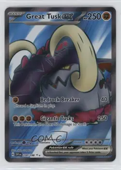 Great Tusk ex Ultra Rare Pokemon Scarlet & Violet Base Set SV1 #230 - Image 1