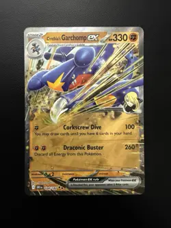 Pokemon 2025 Destined Rivals Cynthia’s Garchomp EX #104 NM - Image 1