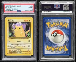 Pikachu Pokemon Base Set PSA 6 1999 - Image 3