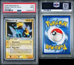 2005 Pokemon EX Deoxys Manectric EX 101/107 PSA MINT 9 - Image 3