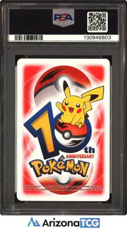 Pokemon 2006 Wurmple Silcoon Beautifly 8 Red Hearts 10th Annv Playing Card PSA 9 - Image 2