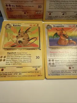Lot Of 6 Non-holo Rare Fossil Pokemon Cards - Moltres, Ditto, Raichu Etc - Image 5