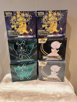 Pokemon TCG ETB BUNDLE OF 6, Surging sparks, Twilight masquerade, Mega GARDEVIOR - Image 1