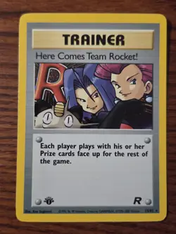 Here Comes Team Rocket - Pokemon TCG 1st Edition Holo - Image 1