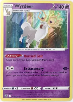Pokemon TCG - Wyrdeer 69/189 - Astral Radiance - Holo Rare - Image 1