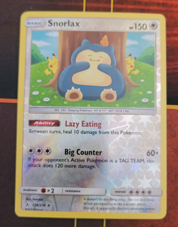 Snorlax 158/214 Unbroken Bonds Reverse Holo Pokemon Card 11 - Image 1