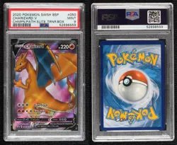Charizard V (2020 Champions Path) Pokemon Sword & Shield Black Star PSA 9 MINT - Image 3