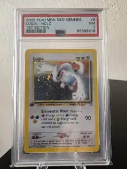 Pokemon Lugia Neo Genesis 1st Edition Holo Rare Card 9/111 PSA 7!! - Image 1