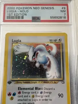 Pokemon Lugia Neo Genesis 1st Edition Holo Rare Card 9/111 PSA 7!! - Image 2