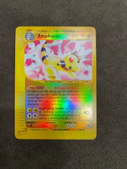 Ampharos 34/165 Rare Reverse Holo Expedition Base Set eReader Pokemon TCG LP+ - Image 1