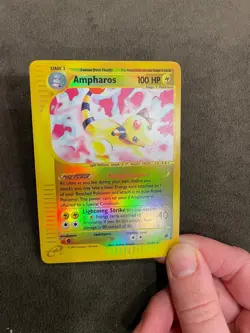 Ampharos 34/165 Rare Reverse Holo Expedition Base Set eReader Pokemon TCG LP+ - Image 4