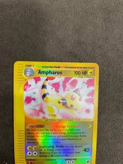 Ampharos 34/165 Rare Reverse Holo Expedition Base Set eReader Pokemon TCG LP+ - Image 5