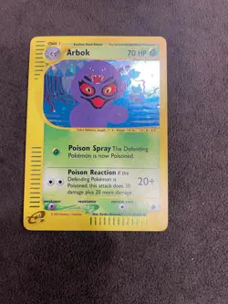 Arbok 3/165 Pokemon Expedition eReader Holo 2002 Pokemon TCG English LP - Image 1