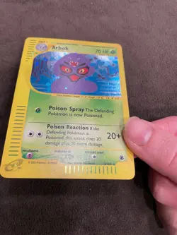 Arbok 3/165 Pokemon Expedition eReader Holo 2002 Pokemon TCG English LP - Image 5