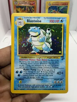 Blastoise 002/130 Base Set 2 Holo ~ BIG SWIRL 💫 Vintage 1999 Pokemon Card - Image 1