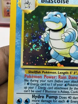 Blastoise 002/130 Base Set 2 Holo ~ BIG SWIRL 💫 Vintage 1999 Pokemon Card - Image 3