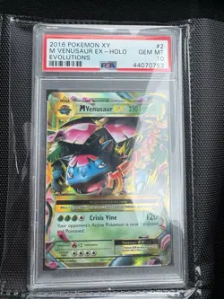 2016 Pokemon XY Evolutions #100 M Venusaur EX Holo PSA 10 Gem Mint - Image 1