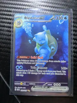 Pokemon Scarlet & Violet 151 TCG Blastoise EX 200/165 Sir Special Illustration - Image 1