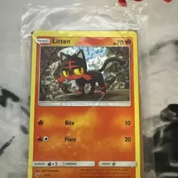 Litten 3/12 Holo | McDonalds Promo | Pokemon Card Sealed Rare - Image 1