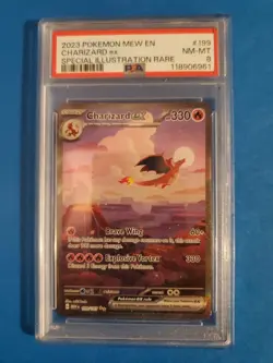 Charizard ex (SIR) - 199/165 2023 Scarlet & Violet 151 PSA 8 NM-MT - POKEMON TCG - Image 1
