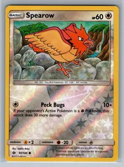Pokemon Spearow SM Base Set 97/149 Near Mint NM Reverse Holo - Image 1