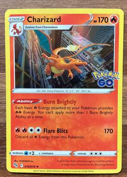 Charizard Holo Rare 10/78 Pokemon Go Holo English Pokemon Card Near Mint - Image 1