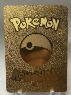 Pokemon TCG Rainbow Charizard GX Gold REAL METAL Fan Art HP250 150/147 - Image 2