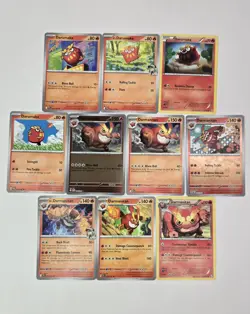 Lot of 10 Darumaka & Darmanitan Pokemon Card Evo Collection Reverse Holo - Image 1
