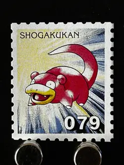 Slowbro Pkemon Stamp Shogakukan Nintendo Japanese Japan Card TCG Very Rare A - Image 1