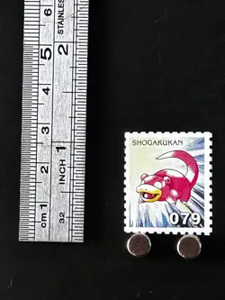 Slowbro Pkemon Stamp Shogakukan Nintendo Japanese Japan Card TCG Very Rare A - Image 2