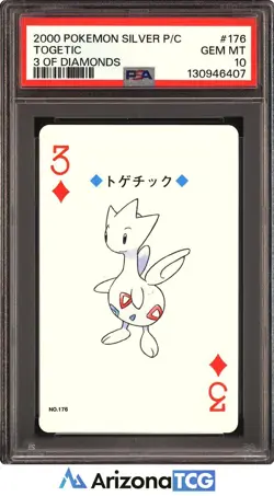 Pokemon 2000 Togetic 176 Pokemon Silver Playing Cards Japanese PSA 10 - Image 1
