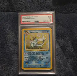 1999 Pokemon TCG | Vaporeon Holo 12/64 | Jungle | PSA 7 NM - Image 1