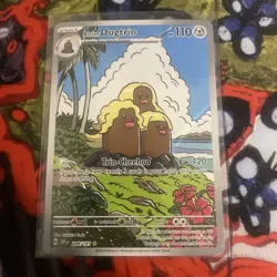 Pokemon TCG Alolan Dugtrio 208/191 Surging Sparks Illustration Rare Holo Card NM - Image 1