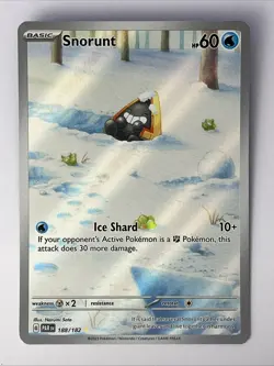 Pokemon TCG Snorunt Paradox Rift 188/182 Holo Illustration Rare Card - Image 1