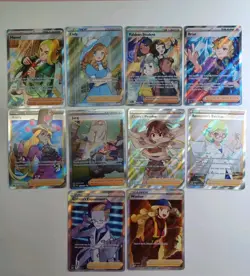 Pokemon TCG Full Art Trainer card Lot 10x SWSH Scarlet Violet NM - LP+ - Image 1
