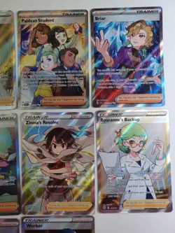 Pokemon TCG Full Art Trainer card Lot 10x SWSH Scarlet Violet NM - LP+ - Image 3
