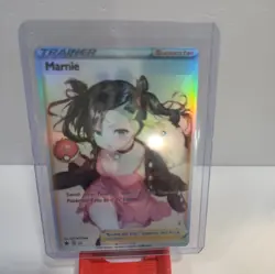 Lot of 4 Custom holo Marnie Trainer Pokemon Trading Card sleeved & top loaded - Image 4